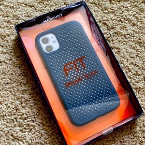 🌻5 for $15🏷️ Merkury Fit • iphone 11/X Navy Blue Case Yellow Buttons • New